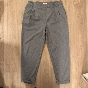 Gray Pull On Trousers